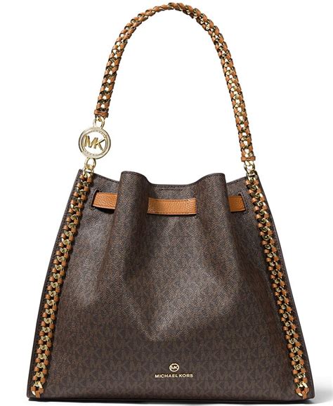 michael kors large chain shoulder bag gold weight|mk shoulder bags on sale.